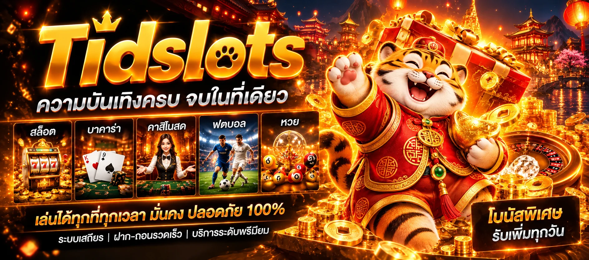 แบนเนอร์วิธีสมัครและเข้า Tidslots อย่างปลอดภัย