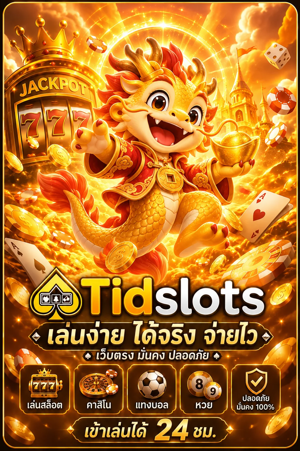 ตัวละคร AMB และบรรยากาศเกมสล็อต Tidslots